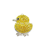 Yellow Chicken Rhinestone Pendants 10pcs/lot 47mm*43mm