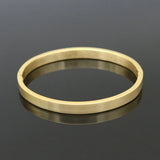 Stainless Steel Round Bangles & Bracelets Gold/Steel Charm Bracelet Women