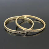 Stainless Steel Love Heart Bangles Bracelets - Women Party Gift