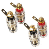 4Pc Amplifier Speaker Terminal Binding Post 4mm Banana Plug