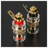 4Pc Amplifier Speaker Terminal Binding Post 4mm Banana Plug