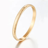 18K Stainless Steel Roman Numerals Bracelet Cuff Bangle