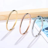 18K Stainless Steel Roman Numerals Bracelet Cuff Bangle