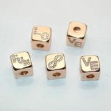 4mm Big Hole LOVE FUN Infinite Symbols Rhinestone Crystal Cubic Loose Beads