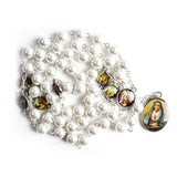 Acrylic Rosary Cross Necklace Seven Sorrow Pendant For Men Women