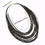 Retro Personality Bohemian Multi-Layer Beads Necklace Jewelry