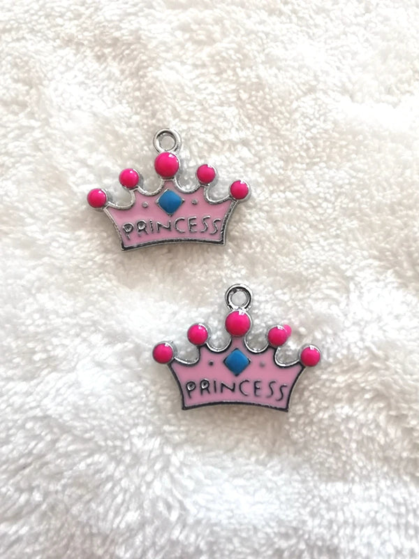 50 Crown Pendants Charms DIY Jewelry Making Earrings Necklaces Bracelets