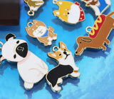 50 Dog Pendants Charms for Jewelry Making DIY Accessories