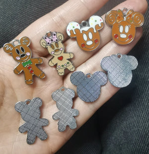 50 Pcs DIY Jewelry Making Pendants Charms for Bracelets Necklaces Earrings