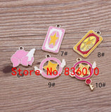 50 Cartoon Japanese Pendant Alloy Charms for DIY Jewelry Making
