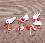50 pcs Japanese Cartoon Alloy Charms DIY Jewelry Making