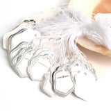 500pcs Silver Star Paper Tags with Strings