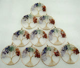 7 Chakra Reiki Healing Tree of Life Pendant 10pcs
