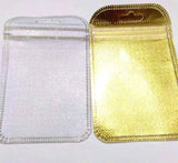 50Pcs/lot 6x8cm Foil Bag Jewelry Packing Pouches Gift Bags