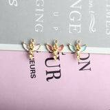 50pcs Oil Drop Angel Princess Girl Floating Pendant Charms DIY 19*17mm