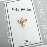 50pcs Oil Drop Angel Princess Girl Floating Pendant Charms DIY 19*17mm