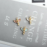 50pcs Oil Drop Angel Princess Girl Floating Pendant Charms DIY 19*17mm