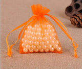 50pcs Jewelry Bags Organza Wedding Christmas Gift Packaging Pouches
