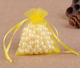 50pcs Jewelry Bags Organza Wedding Christmas Gift Packaging Pouches