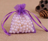 50pcs Jewelry Bags Organza Wedding Christmas Gift Packaging Pouches