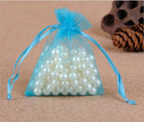 50pcs Jewelry Bags Organza Wedding Christmas Gift Packaging Pouches