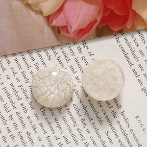 50pcs 18mm Flashing Geometry Resin Flatback Beads DIY Jewelry Earrings