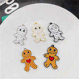 50pcs Halloween Dolls Charm for DIY Jewelry & Keychain Accessory