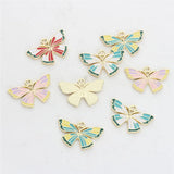 50pcs Butterfly Alloy Charms for DIY Jewelry