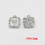 50pcs Animals Butterfly Acrylic Core Geometry Alloy Charms DIY Jewelry
