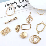 50pcs Alloy Floating Locket Charms DIY Jewelry Earring/Bracelet Pendants