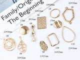 50pcs Alloy Floating Locket Charms DIY Jewelry Earring/Bracelet Pendants
