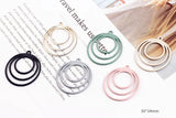 50pcs Alloy Spray Paint Earrings for DIY Jewelry Charms Pendants