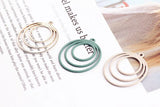 50pcs Alloy Spray Paint Earrings for DIY Jewelry Charms Pendants