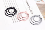 50pcs Alloy Spray Paint Earrings for DIY Jewelry Charms Pendants