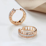Hoop Earrings for Women T Zircons Hollow Piercing Big Hoops