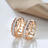 Hoop Earrings for Women T Zircons Hollow Piercing Big Hoops