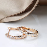 Zircon Women Clip Earrings Natural Zircon Drop Earrings