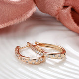 Zircon Women Clip Earrings Natural Zircon Drop Earrings