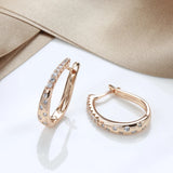 Zircon Women Clip Earrings Natural Zircon Drop Earrings