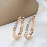 Zircon Women Clip Earrings Natural Zircon Drop Earrings