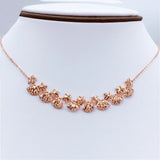 Rose Gold Plated Seashell Star Necklace Light Chain Wedding Jewelry