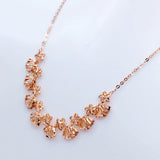 Rose Gold Plated Seashell Star Necklace Light Chain Wedding Jewelry