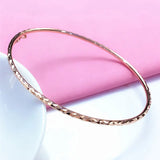 14K Rose Gold Plated Purple Geometric Bracelet for Women