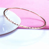14K Rose Gold Plated Purple Geometric Bracelet for Women