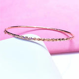 14K Rose Gold Plated Purple Geometric Bracelet for Women