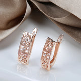 Vintage Square Zircon Micro Inlay Earrings for Women