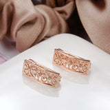Vintage Square Zircon Micro Inlay Earrings for Women