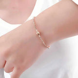 14K Rose Bead Bangles for Women - Set of 585 Light Purple Plated Jewelry