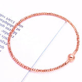 14K Rose Bead Bangles for Women - Set of 585 Light Purple Plated Jewelry