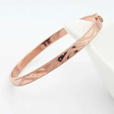 14k Rose Geometric Charm Bracelet for Women